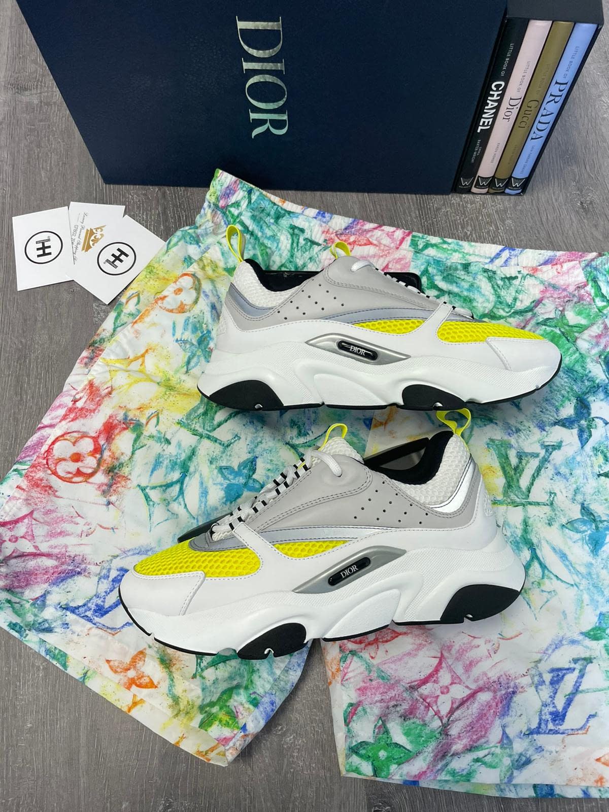dior b22 sneaker yellow